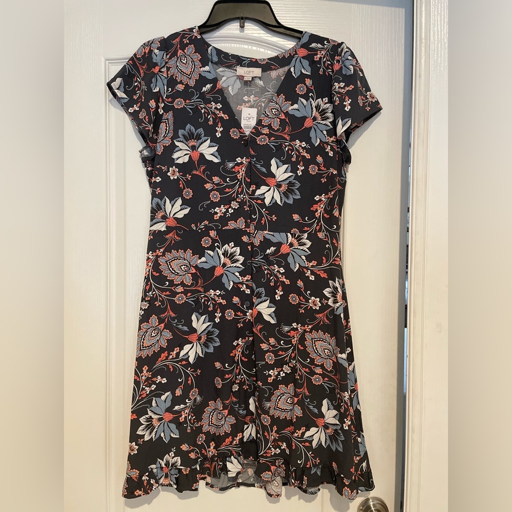 NWT Loft floral dress size 8